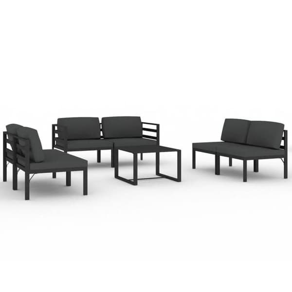 Havemøbler - Modulær - Aluminium - Antracit - 7 dele antracit