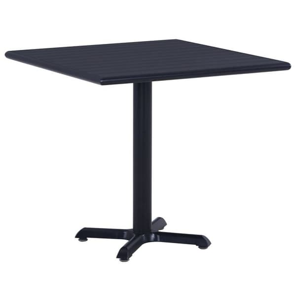 Maison Exclusive - Trädgårdsbord Svart 80x80x75 cm