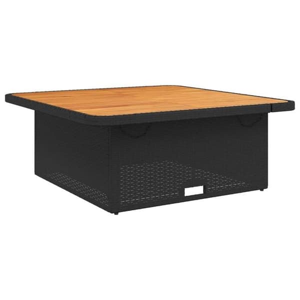 Maison Exclusive - Puutarhakalustesarja tyynyillä 5 kpl Musta punottu muovi