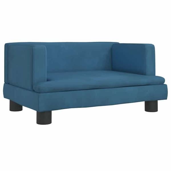 Maison Exclusive - Sininen koiranpeti 60x40x30 cm samettia blå