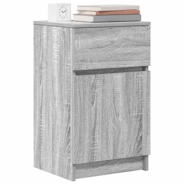 Maison Exclusive - Sängbord 2 st sonoma grå 39x35x65cm ingenjörsträ Sonoma grå