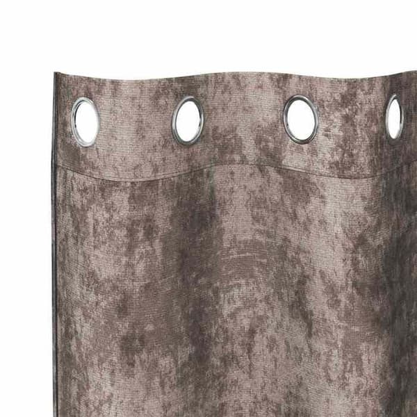 Maison Exclusive - Gardiner i sammet 2 st Cappuccino 260 x 140 cm Sammet Cappuccino