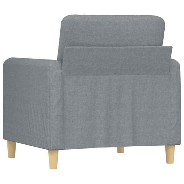 Maison Exclusive - Vaaleanharmaa nojatuoli 60 cm Kangas