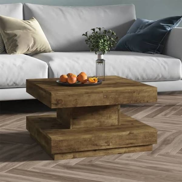 Maison Exclusive - Mörkbrun soffbord 60x60x35 cm MDF Mörkbrun