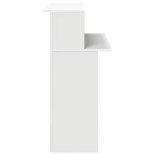 Maison Exclusive - Vit receptionsbord 100x50x103,5 cm Ingenjörsträ