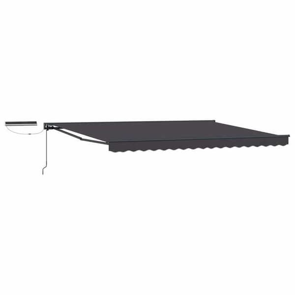 Maison Exclusive - Elektrisk utdragbar markis Antracit 4,5 × 3,5 m