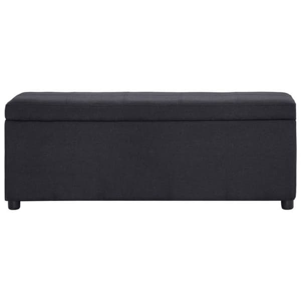 Opbevaringsbænk - Eksklusivt Hjem - 116 cm - Sort - Polyester Svart