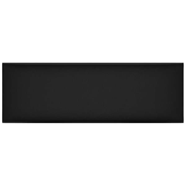 Væghovedgærde - EKSKLUSIV HUS - 12 stk - 90x30 cm - Sort - Stof & træ Svart
