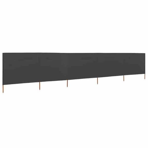 Maison Exclusive - Skärm 5 paneler Tyg 600 x 80 cm Antracit