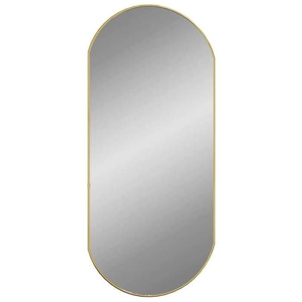 Maison Exclusive - Guldväggspegel 90x40 cm Oval gyllene