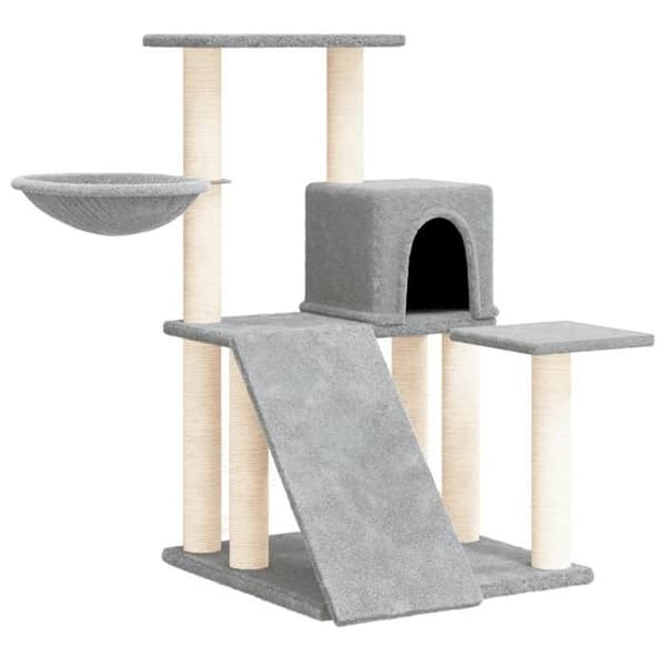 Maison Exclusive - Katte træ med sisal kløer Lys grå 82 cm ljusgrått