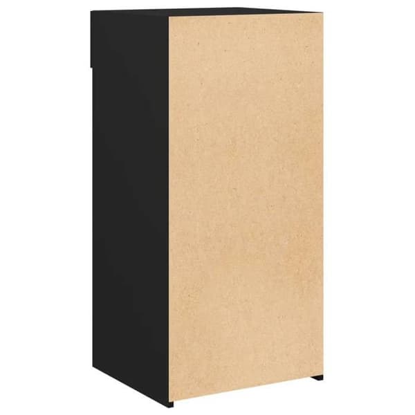 Maison Exclusive - Sort buffet 45x42,5x93 cm i ingeniørtræ