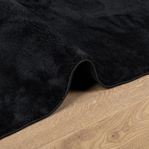 Tæppe - MAISON EXCLUSIVE - OVIEDO - 200x280 cm - Sort - Polyester Svart