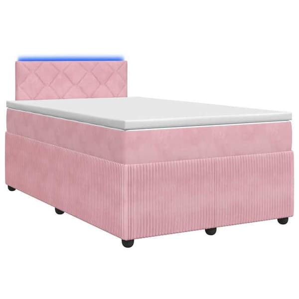 Maison Exclusive - Boxspring säng med Rose madrass 120 x 200 cm Sammet