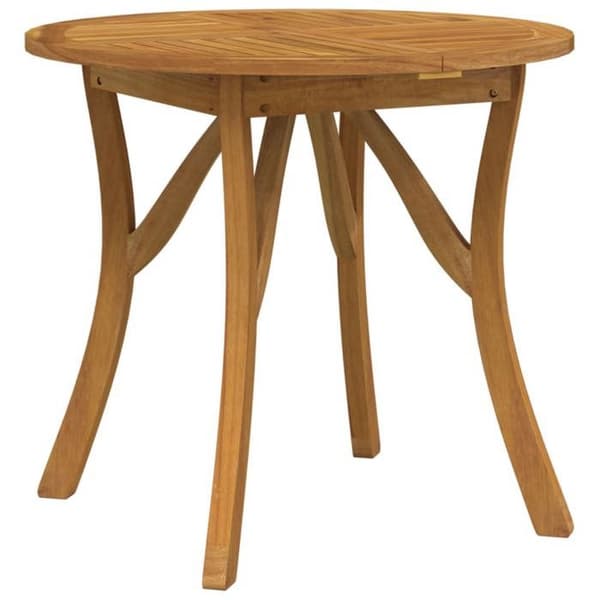 Maison Exclusive - Trädgårdsbord Ø 85 cm Solid akaciaträ