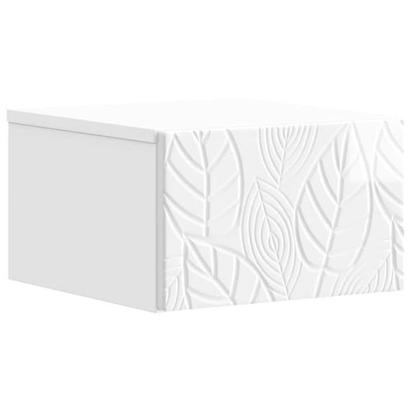 Maison Exclusive - Väggmonterat sidobord Vit glans 34,5 x 33 x 20 cm