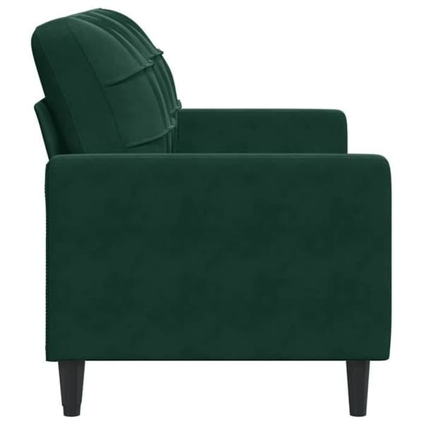 Maison Exclusive - Soffa 2-sits Grön mörk 140 cm Sammet Mörkgrön