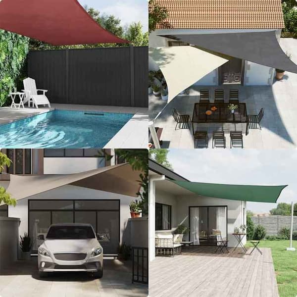 Maison Exclusive - Parasoldug Oxford rektangulær 4x6 m rød Röd