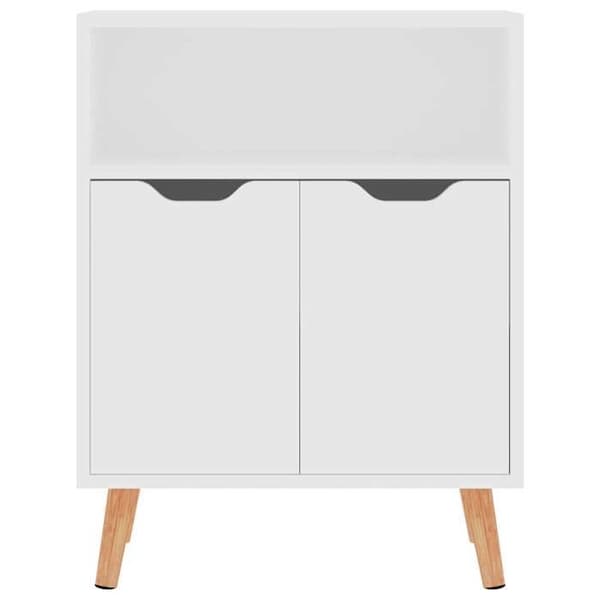 Maison Exclusive - Hvidt buffet 60x30x72 cm ingeniørtræ Vit