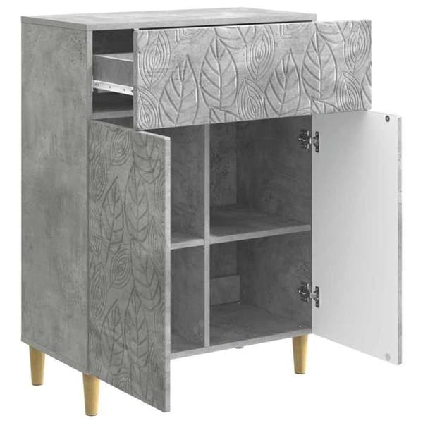 Maison Exclusive - Betoniharmaa buffet 66 x 34,5 x 90 cm Tekninen puu