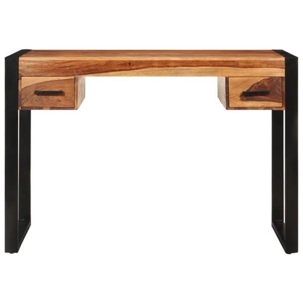 Maison Exclusive - Kontor med 2 lådor 110x50x77 cm Solid Seshamträ