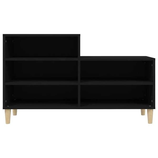 Skoark - EKSKLUSIV HUS - 102x36x60 cm - Sort - 5 rum - Ingeniørtræ Svart