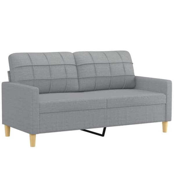 Maison Exclusive - Sæt af 2 sofaer med lysegrå puder i stof