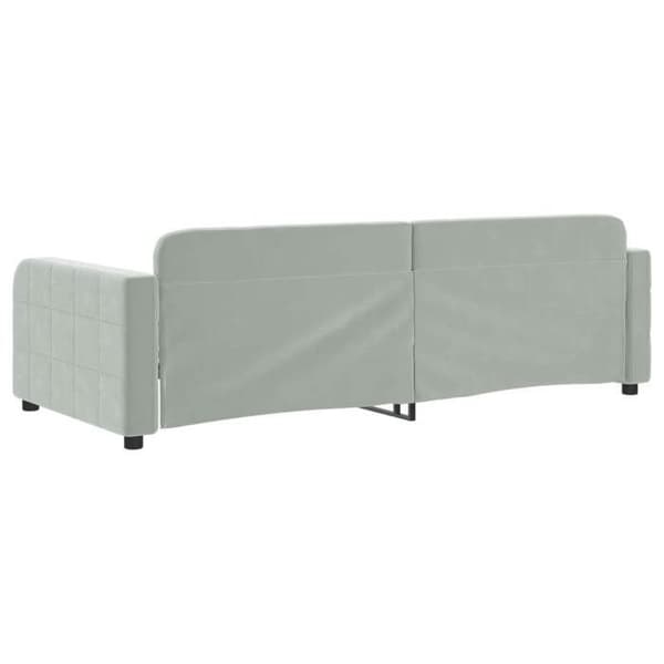 Maison Exclusive - Sengebund uden madras grå 90x200 cm velour