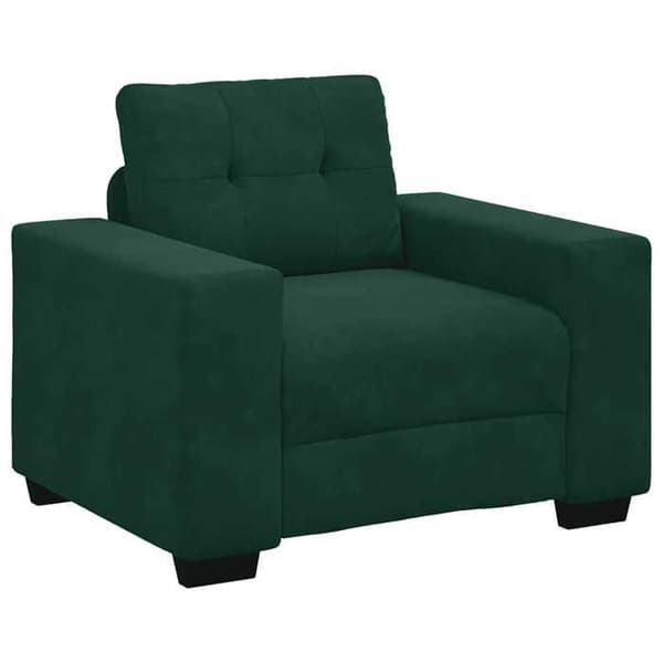 Maison Exclusive - Mørkegrøn stol/sofa 100x78x80 cm velour