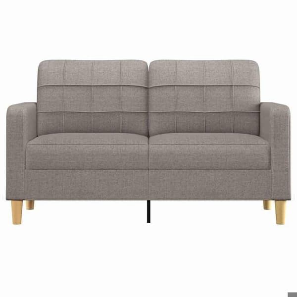 Maison Exclusive - Soffa 2-sits Taupe 140 cm Tyg