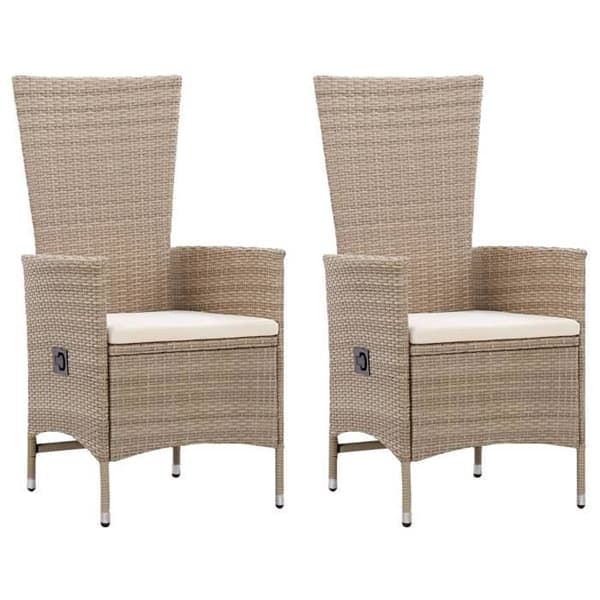 Maison Exclusive - 3-osainen beige puutarhakalustesarja beige