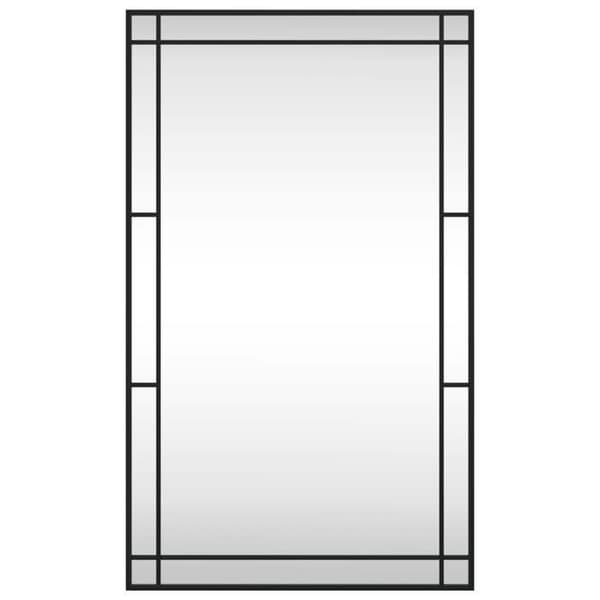 Maison Exclusive - Svart väggspegel 60x100 cm rektangulär järn