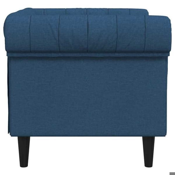 Maison Exclusive - Chesterfield fåtölj blå tyg Blå