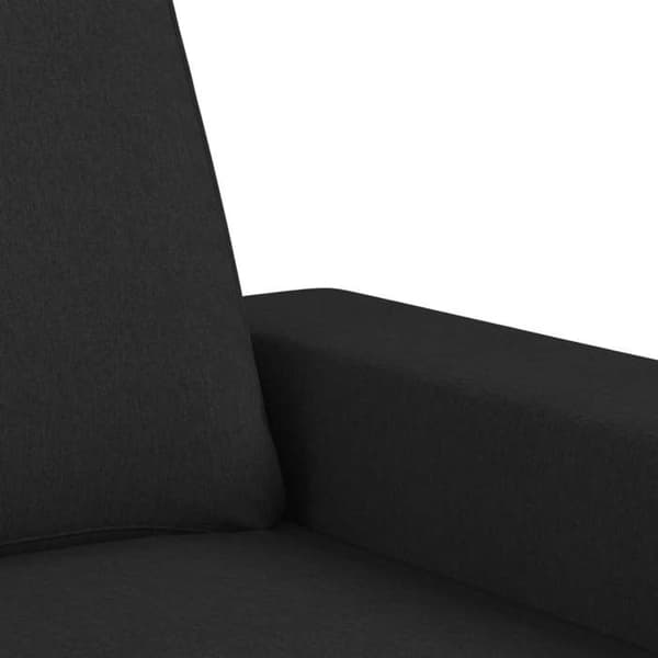Maison Exclusive - Musta 2-paikkainen sohva 120 cm Kangas