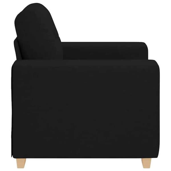 Maison Exclusive - Musta nojatuoli 100x78x80 cm Kangas