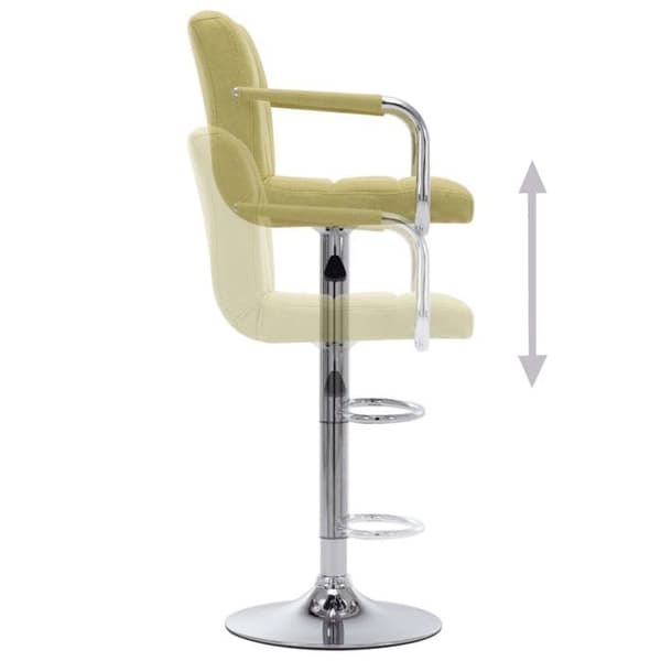 Maison Exclusive - Barstolar set om 2 grön tyg Grön