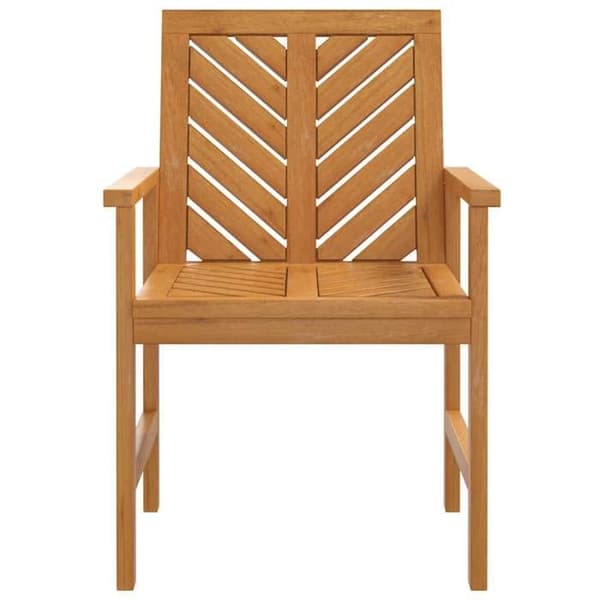 Havestole - EKSKLUSIVT HUS - Herringbone mønster - Massiv akacie - Sæt af 3 - Armlæn
