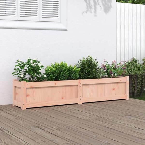 Jardinière - MAISON EXCLUSIVE - 150 x 31 x 31 cm - Massivt douglas træ - Rektangulær - Til have og balkon