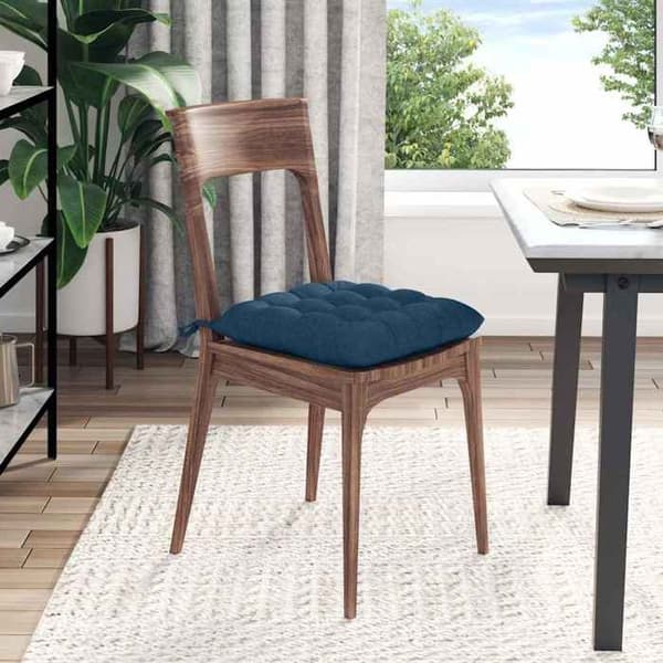 Sittkuddar - EXKLUSIVT HEM - Pack 4 - Blå - 40 x 40 x 6 cm - Polyesterfyllning Blå