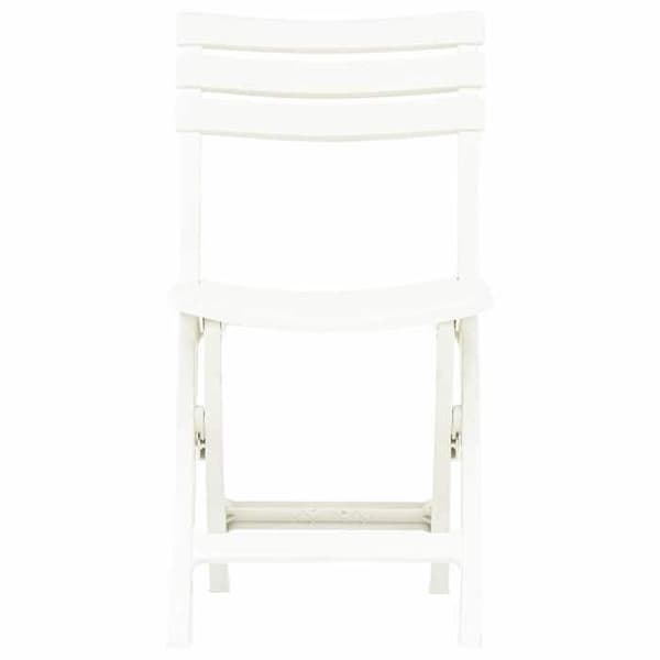 Maison Exclusive - Fällstolar, set om 2, i vit plast Vit