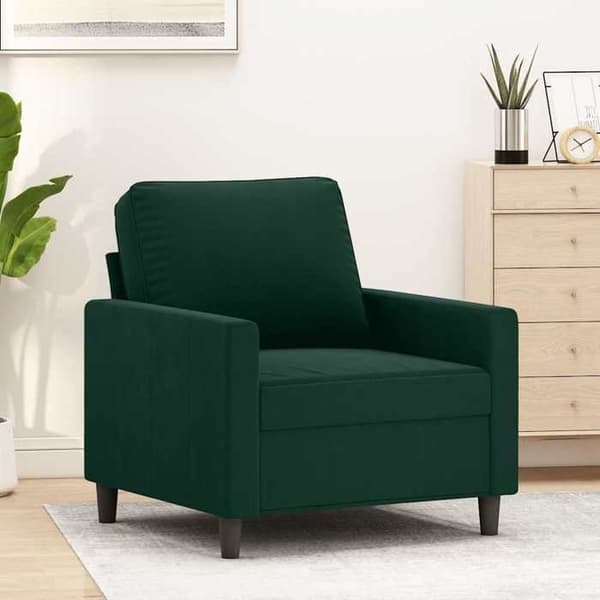 Maison Exclusive - Mörkgrön Fåtölj 60 cm Sammet Mörkgrön