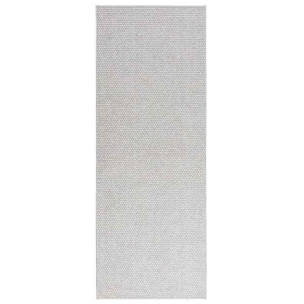 Maison Exclusive - LUGO Sisustustyyny Kermanvalkoinen ja harmaa 80 x 200 cm Polyesteri