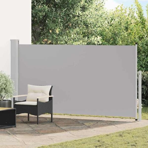 Maison Exclusive - Retractable side awning for patio 170x300 cm Grå