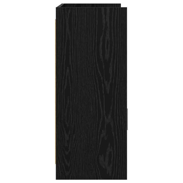 Maison Exclusive - Buffet Sort egetræ 98,5 x 33 x 80 cm Ingeniørtræ