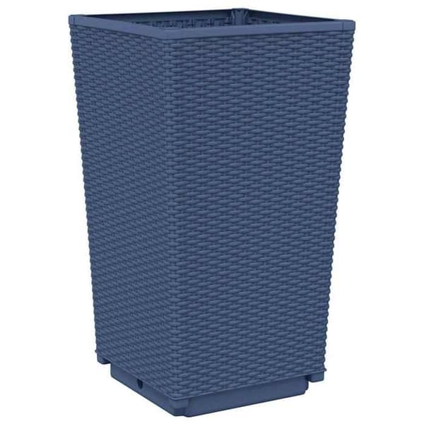 Maison Exclusive - Blomlådor 4 st blågrå 32,5x32,5x57 cm PP