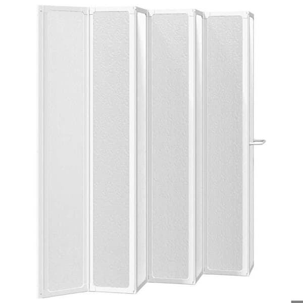Maison Exclusive - Badekar med 7 paneler og håndklædeholder 140 x 168 cm