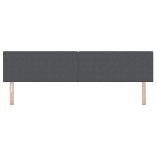 Maison Exclusive - LED-huvudgavel Mörkgrå 200 cm Sammetstyg