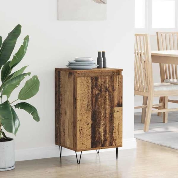 Buffet - EKSKLUSIVT HUS - 40x35x70 cm - Ingeniørtræ - Stor kapacitet - Moderne stil