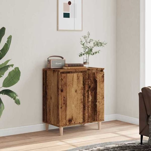 Maison Exclusive - Buffé gammalt trä 60x35x70 cm ingenjörsträ
