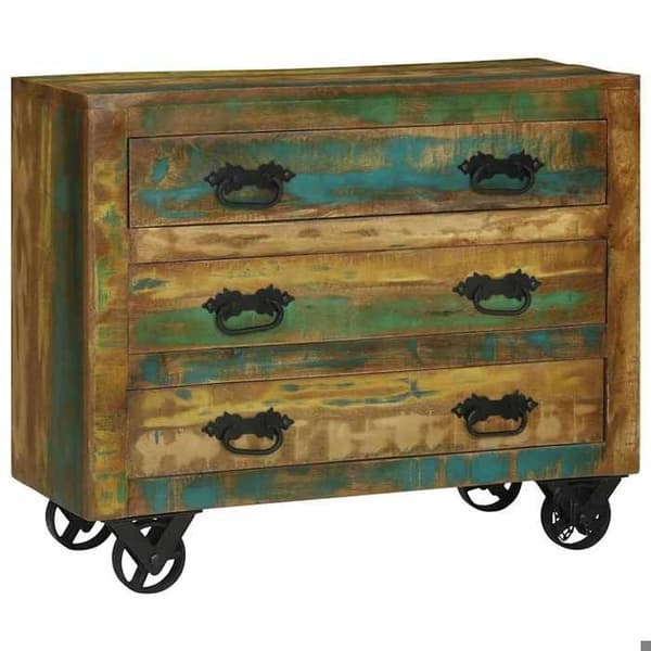 Maison Exclusive - Buffé med låda Brun 80 x 30 x 65 cm Återvunnet Trä Solid brun